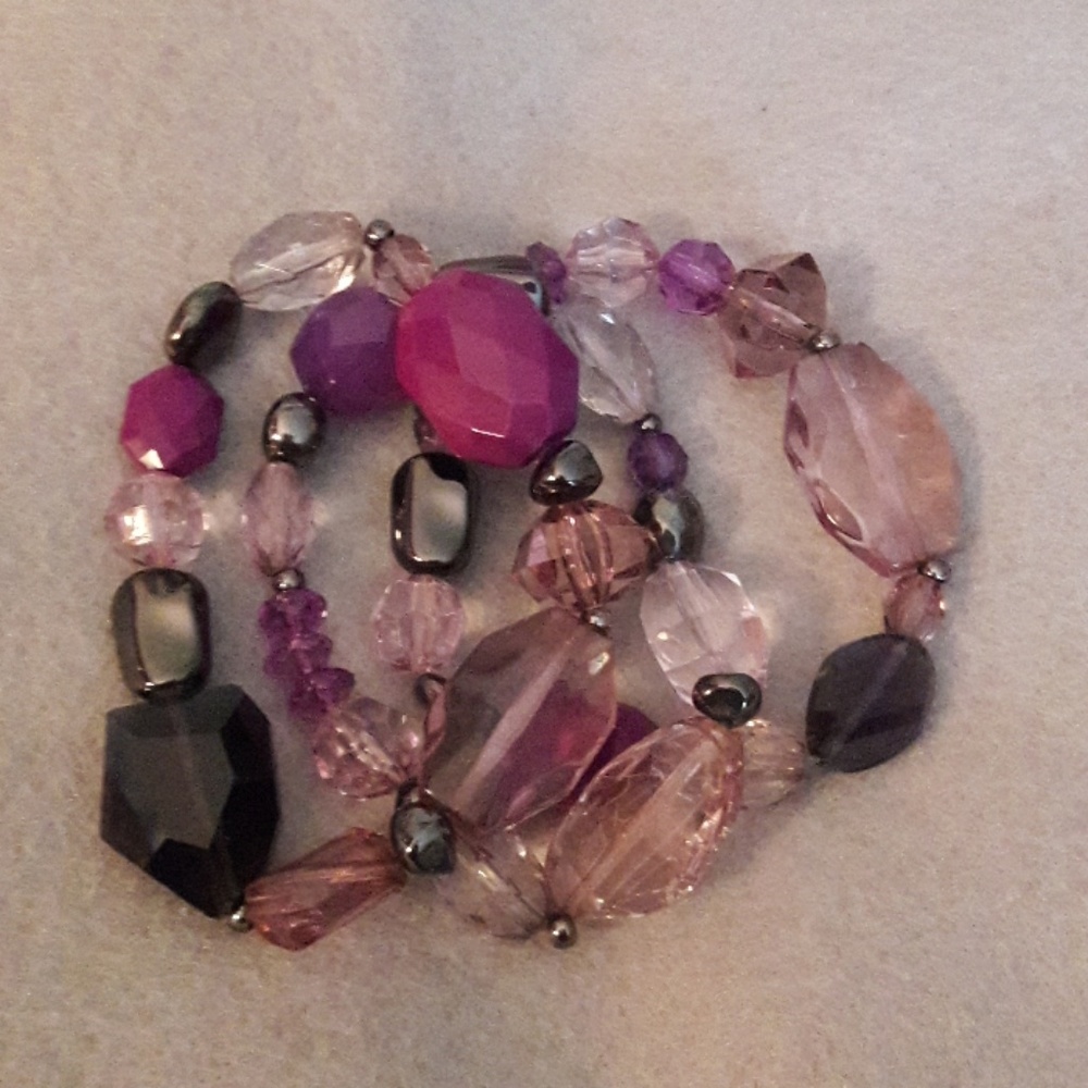 Set of 3 Chico's stretch bracelets - Like New!